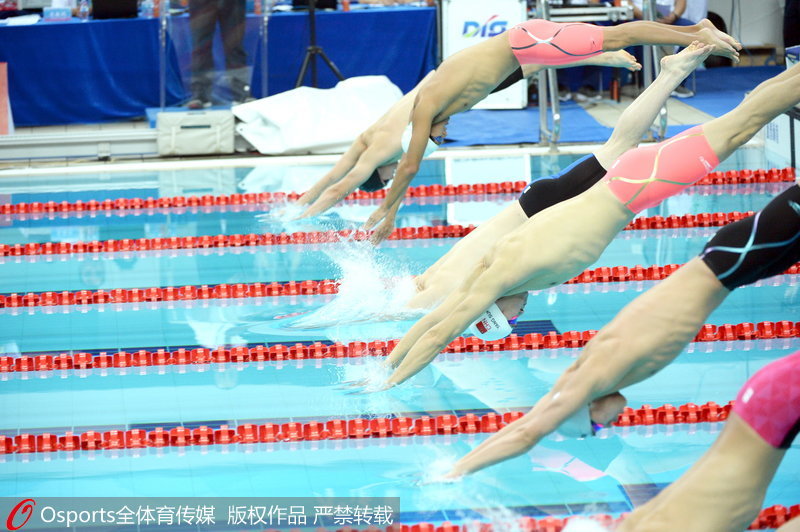 组图：全运会男子1500米自由泳决赛 浙江队孙杨夺冠【3】