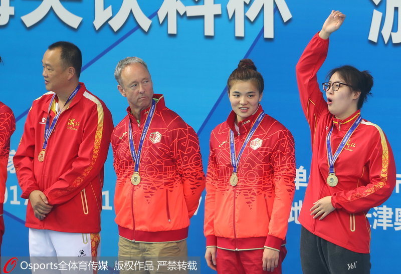 組圖：全運會女子4x100米混合泳接力決賽 京蘇浙隊奪冠