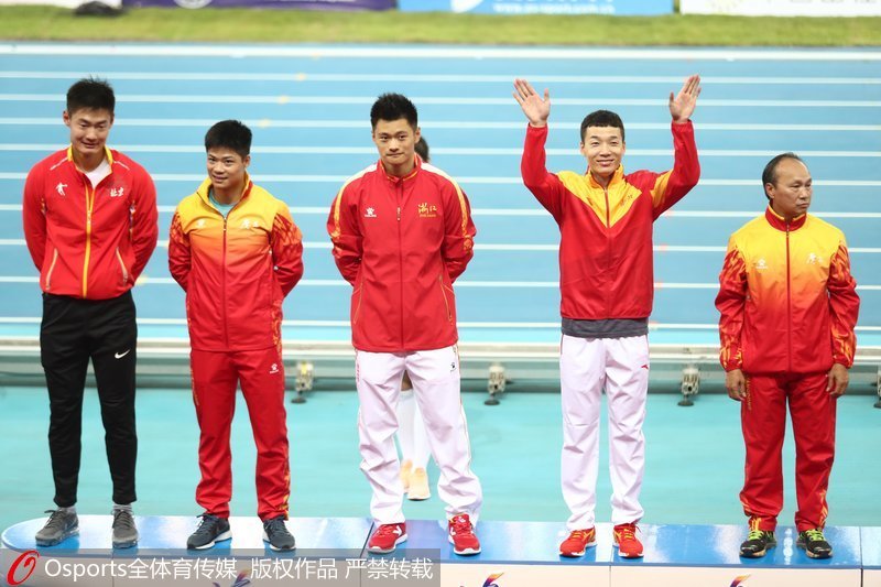 組圖：全運會男子4×100米接力決賽 京浙鄂粵奪得冠軍