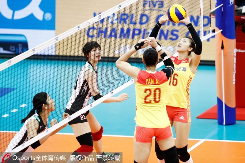 高清:2017国际排联女排大冠军杯 中国女排3比