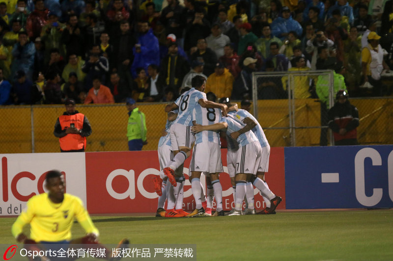 世预赛-梅西帽子戏法立功 阿根廷逆转厄瓜多尔