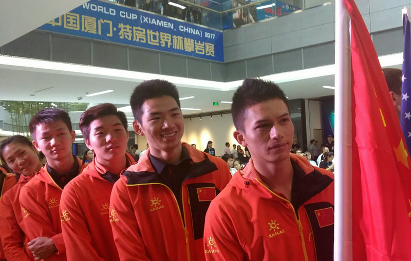 鐘齊鑫（右一）領銜中國隊出戰
