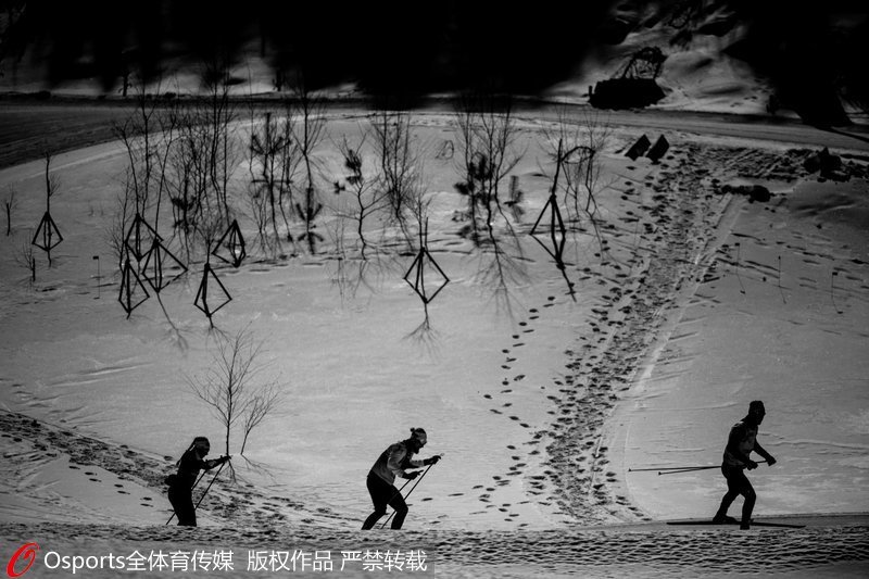 組圖：平昌冬奧會開賽在即 越野滑雪選手積極備戰
