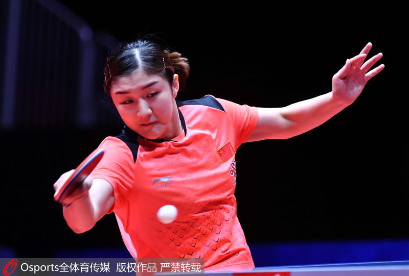 组图:2018世乒赛团体赛打响 中国男女队双双告