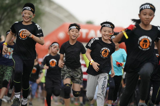 斯巴達勇士兒童賽北京站開賽 2500選手參賽創歷史新高