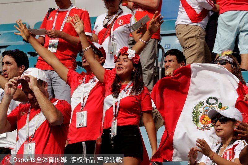 秘魯球迷看台歡呼