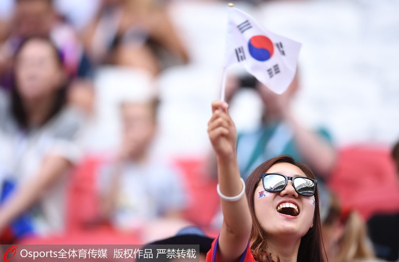 韓國球迷歡呼吶喊