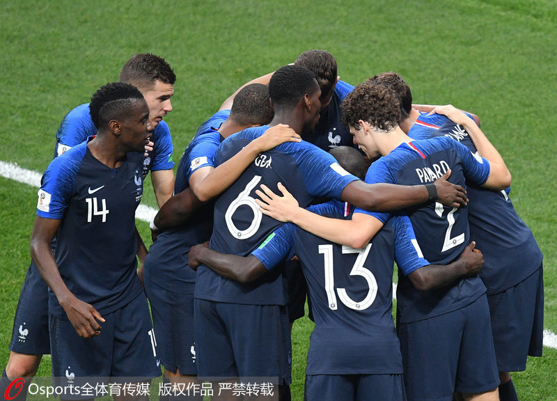 法國隊本場演繹了團隊足球