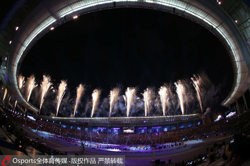 2014年仁川亞運會開幕式盛況