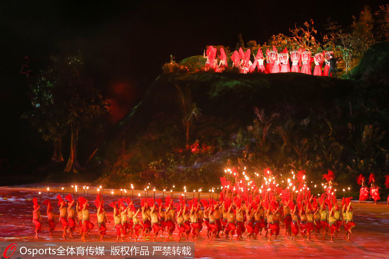 印尼開幕式舞蹈中表現對火的崇拜