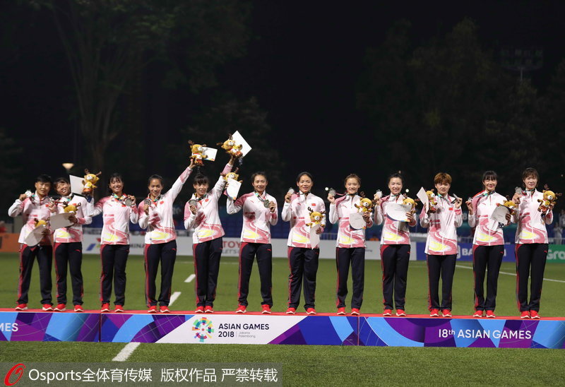 中國隊獲得銀牌