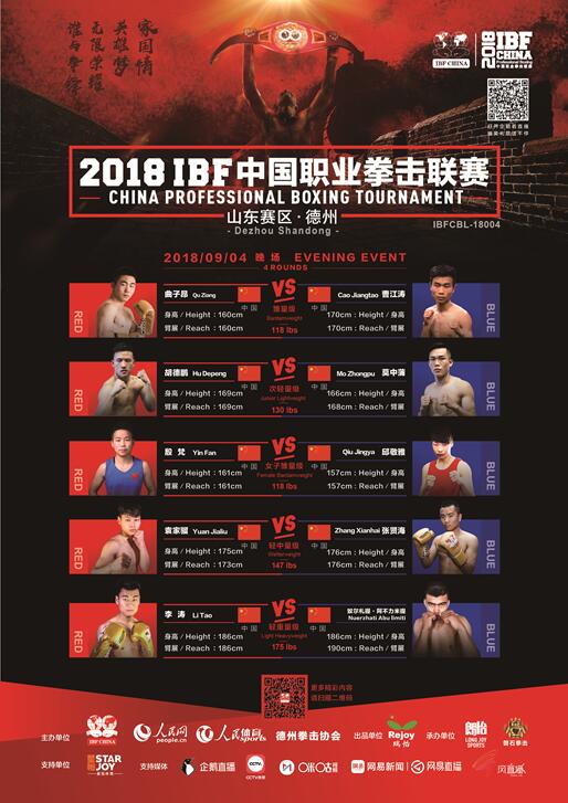 烽烟再起!2018IBF中国职业拳击联赛山东赛区
