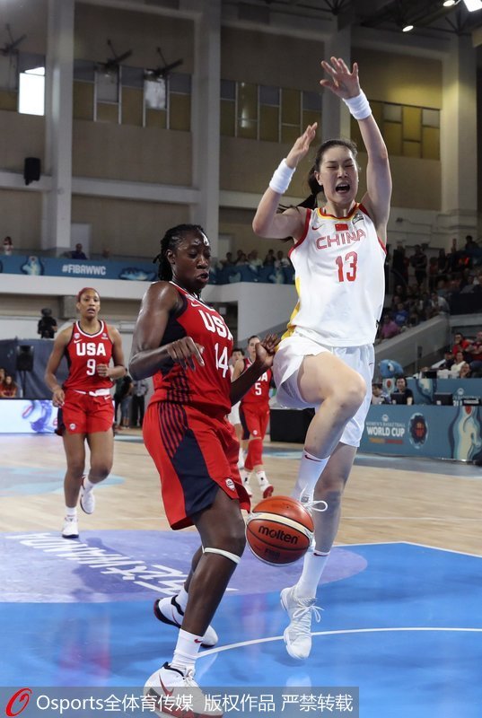 2018年女篮世界杯小组赛 中国88-100不敌美国
