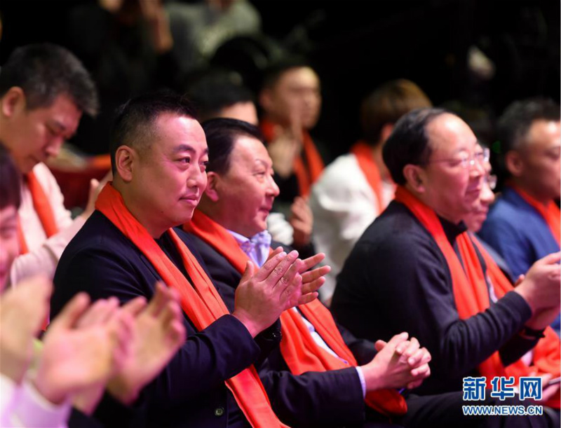 2月2日，中國乒乓球協會主席劉國梁在晚會上。 當日，中國乒乓球隊2019年迎新春會在北京舉行。 新華社記者賈宇辰攝