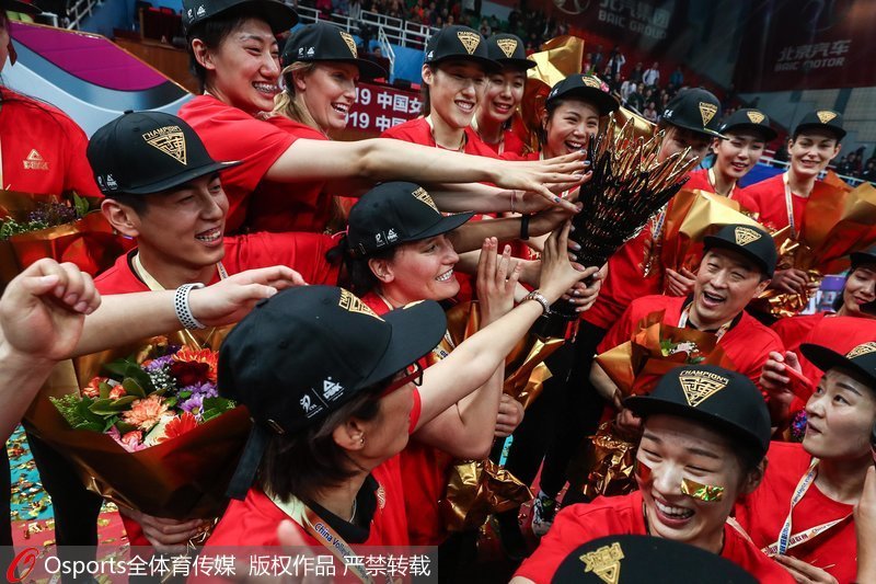 高清：北京女排3-1勝天津女排 總比分3-0首奪職業聯賽總冠軍【5】