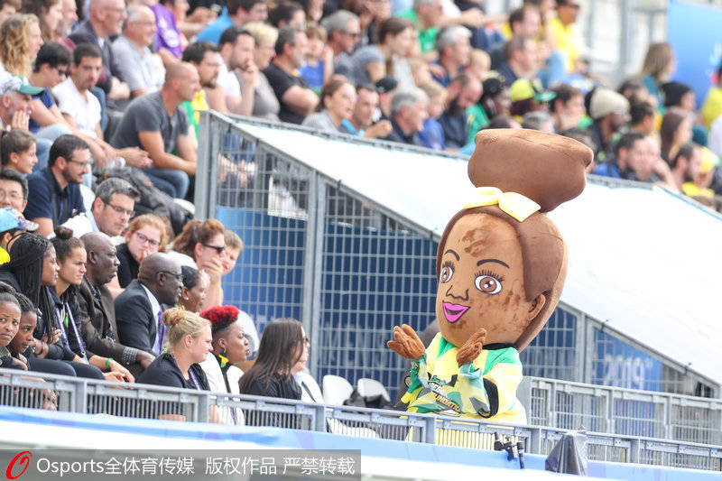 巴西球迷在看台打出巨型人偶