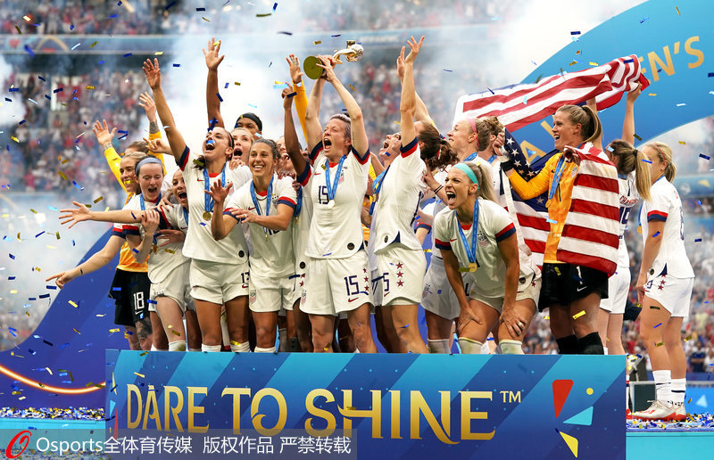 美国女足夺取世界杯冠军