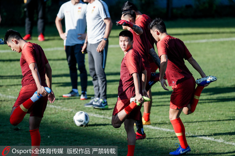 中国男足训练备战