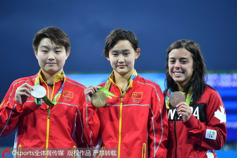 裡約奧運會跳水女子10米台陳茜奪冠