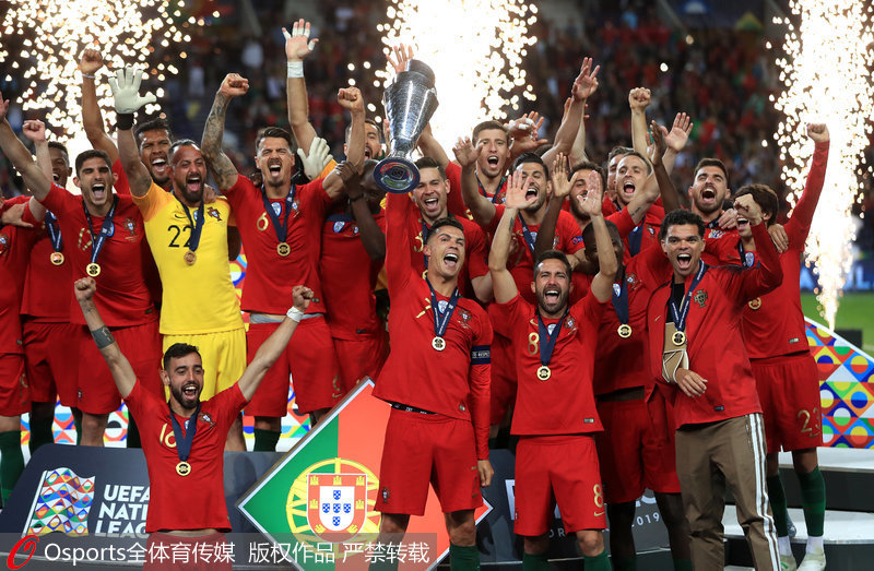 6月10日，2018-19賽季歐洲國家聯賽決賽，葡萄牙1：0荷蘭。葡萄牙獲得首屆歐國聯冠軍。