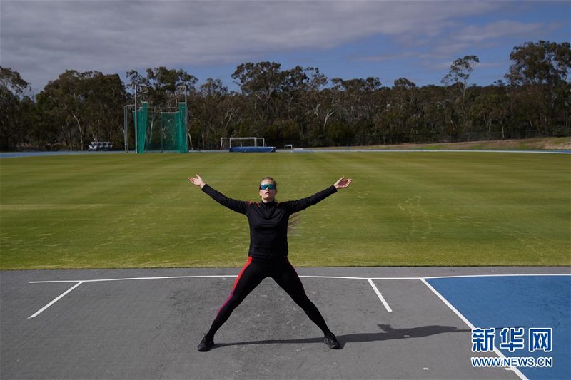 4月21日，巴貝爾在位於澳大利亞堪培拉的澳大利亞體育學院內訓練。