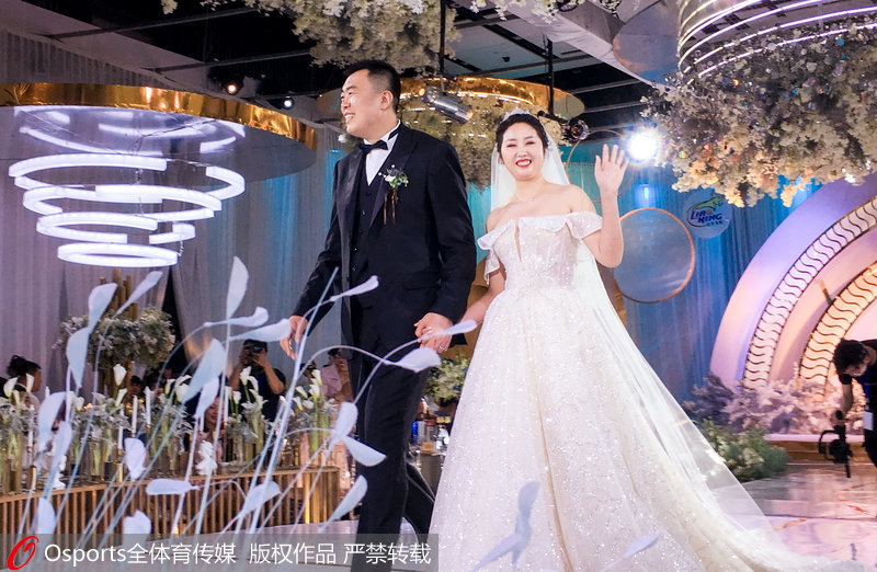 2019年6月，CBA辽宁队队员韩德君在沈阳举行婚礼。