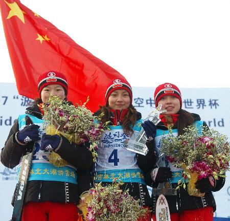 自由式滑雪空中技巧世界杯 中国金花揽前三 (3