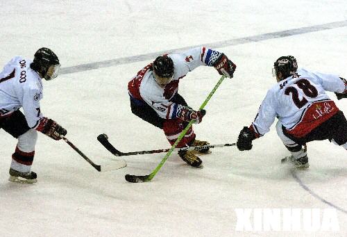 [组图]亚洲冰球联赛 中国队负于韩国队 (5)