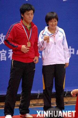 [组图]乒乓球锦标赛 郝帅\/刘诗雯夺得混双冠军 