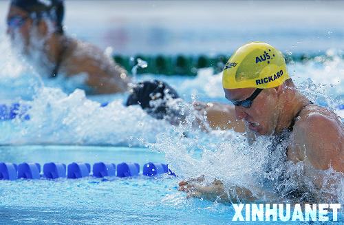[组图]理查德打破男子100米蛙泳世界纪录夺冠