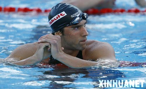 [组图]菲尔普斯男子200米自由泳半决赛仅排第