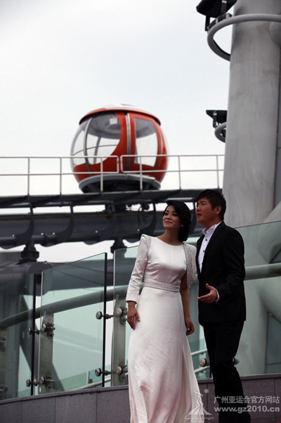 亚运主题曲MV取景大剧院 直升机航拍广州塔顶