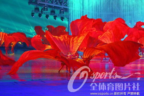 [组图]广州亚运会开幕式文艺表演 盛开的木棉花