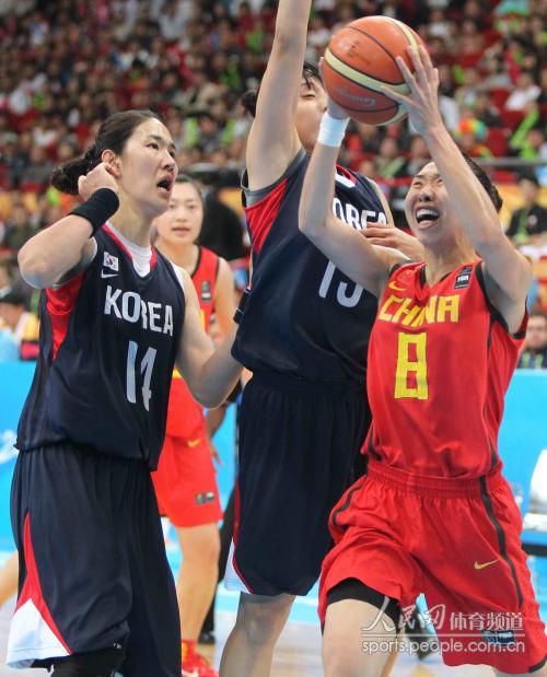 [组图]亚运会女篮金牌大战中国VS韩国